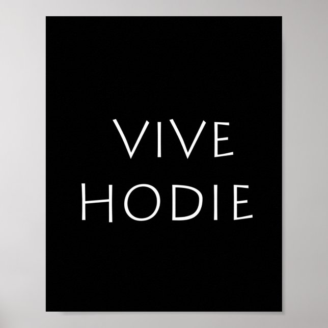Póster Vive hodie (Frente)