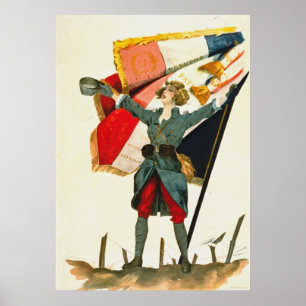 Póster Vive la France 1918