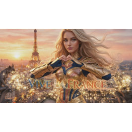 PÓSTER VIVE LA FRANCE - PARIS