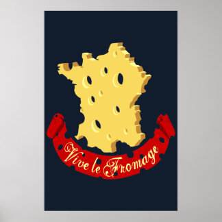 Póster Vive le Fromage