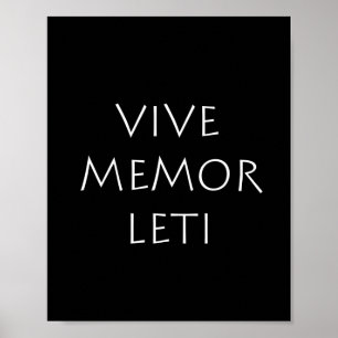 Póster Vive memor leti