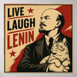 Póster Vive Ríe Lenin