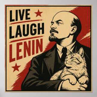 Póster Vive Ríe Lenin