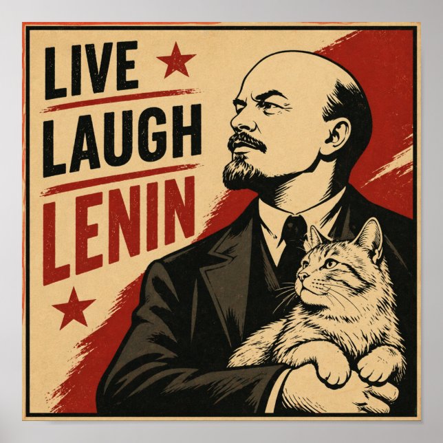 Póster Vive Ríe Lenin (Frente)