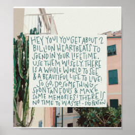 Póster Vive tu cotización de vida