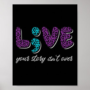 Póster Vive tu historia no termina - Prevención del suici