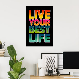 Póster Vive tu mejor vida