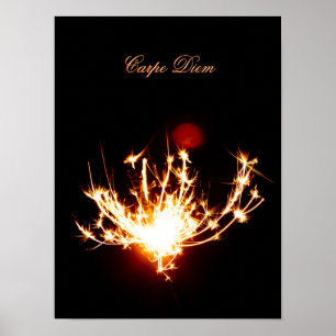 Póster ¡Vive tu vida brillando como un fuegos artificiale