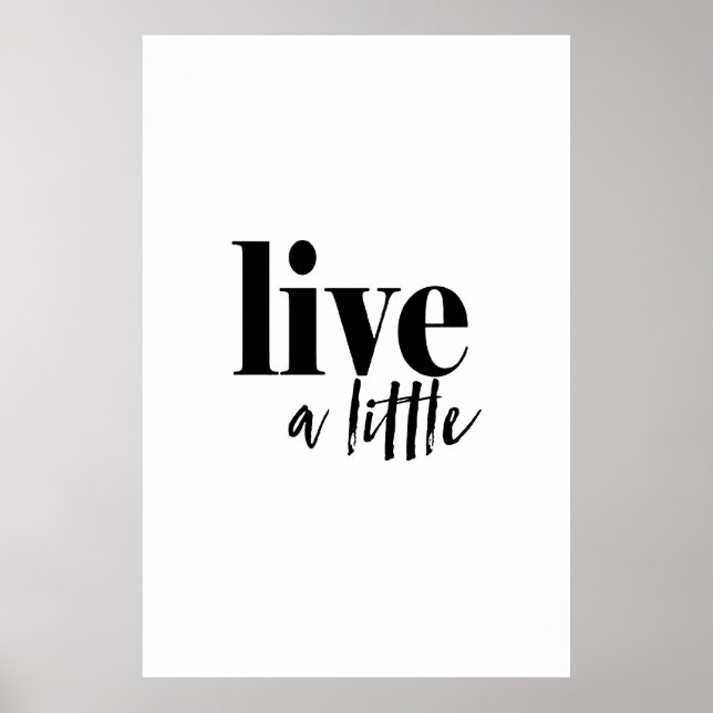 Póster Vive Un Pequeño Poster (Frente)