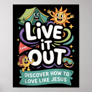 Póster Vívelo Ama Como Jesús Vbs 2025 Cam Cristiana