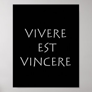 Póster Vivere est vincent