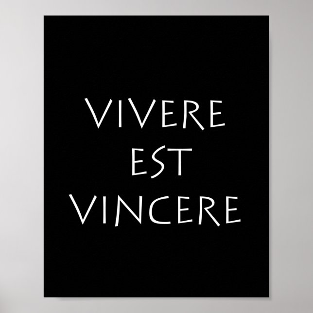 Póster Vivere est vincent (Frente)