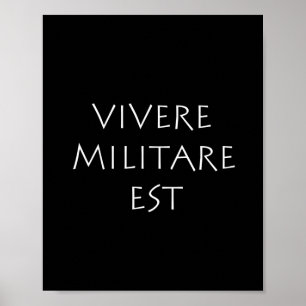 Póster Vivere militare est