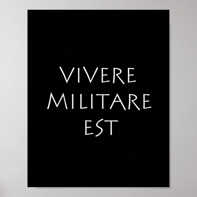Póster Vivere militare est (Frente)