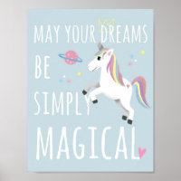 Vivero Azul Mágico y Lindo de Unicornio para Niños