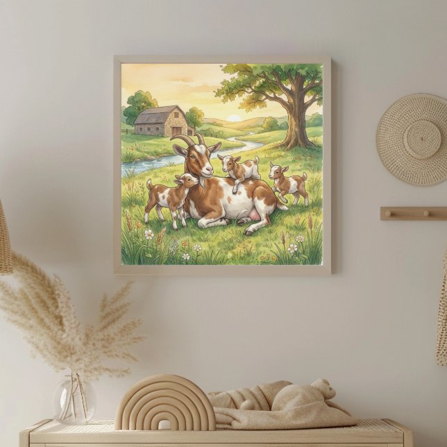 Póster Vivero de Mamá Cabra y Crías (Subido por el creador)