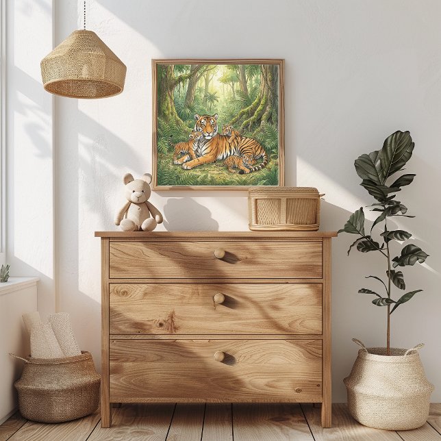 Póster Vivero de Mamá Tigre y Cachorros (Subido por el creador)