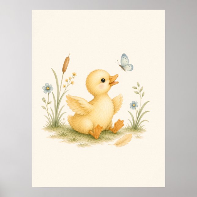 Póster Vivero de patitos felices (Frente)