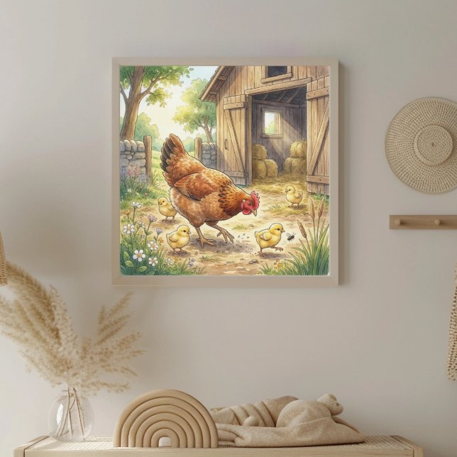 Póster Vivero de Pollita y Pollitos Mama (Subido por el creador)