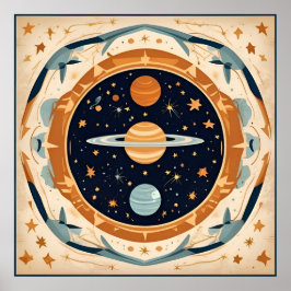 Póster Vivero Estelar Antiguo, Espacio, Cosmos, Universo