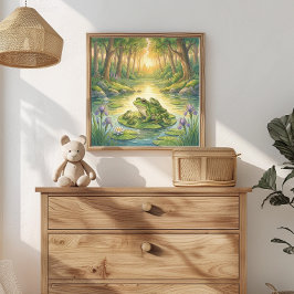 Póster Vivero Rana Mamá y Ranitas