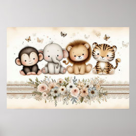 Póster Viveros de Animales de la Jungla 2