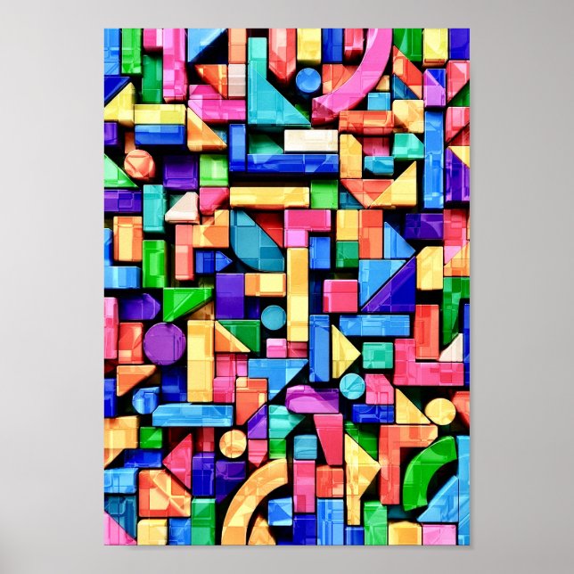 Póster Vivid Geometric Flow (Frente)