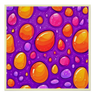Póster Vivid Raindrop Personalizado Art