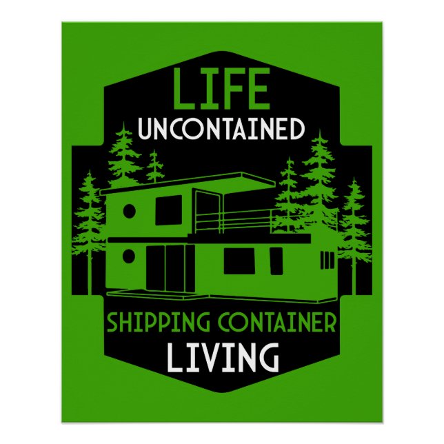 Póster Vivienda de contenedor de envío (Anverso)