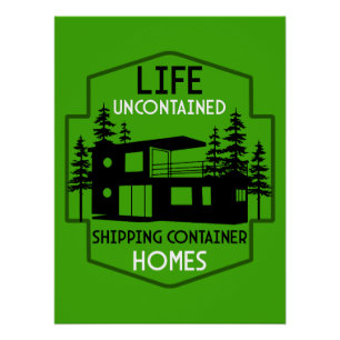 Póster Vivienda de contenedor de envío