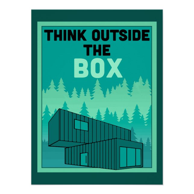 Póster Vivienda de contenedor de envío (Anverso)