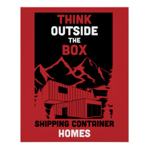Póster Vivienda de contenedor de envío
