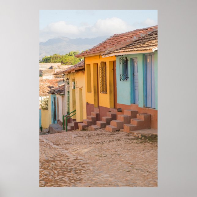 Póster Viviendas residenciales, Trinidad, Cuba (Frente)