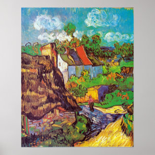 Póster Viviendas Vincent van Gogh en Auvers