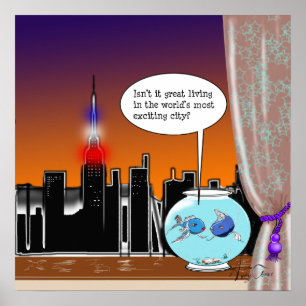 Póster Viviendo en Nueva York