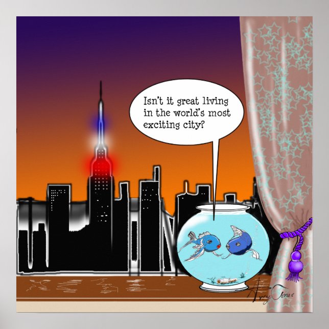 Póster Viviendo en Nueva York (Frente)