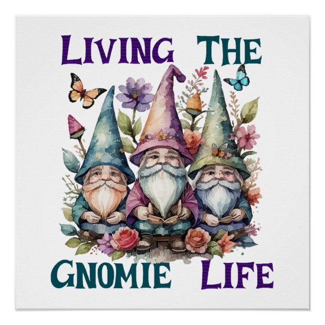Póster Viviendo La Vida De Gnome (Anverso)