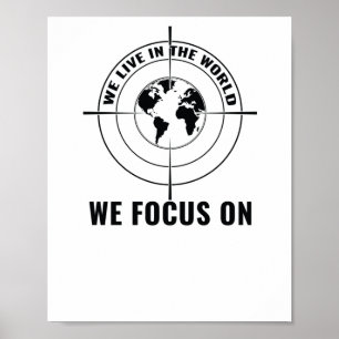 Póster Vivimos En El Mundo En El Que Nos Centramos - Perc