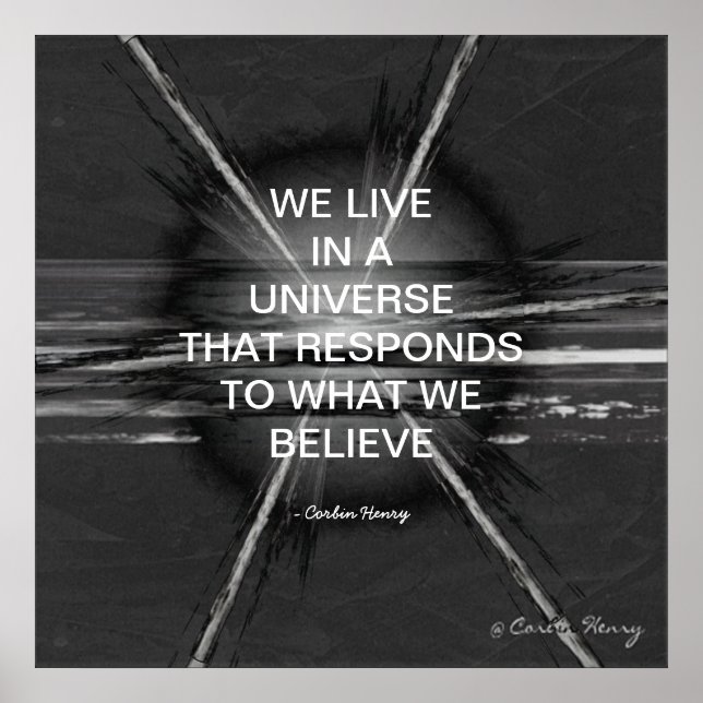 Póster Vivimos En Un Universo (Frente)