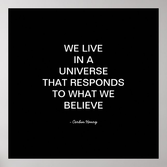 Póster Vivimos En Un Universo (Frente)