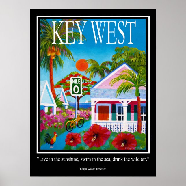 Póster Vivir al sol (Frente)