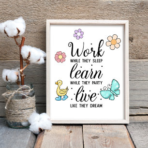 Póster Vivir como sueñan