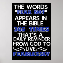 Póster Vivir con miedo