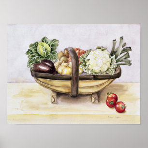 Póster Vivir con una trucha de verduras 1996