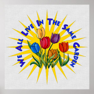 Póster Vivir en el Jardín de la Paz