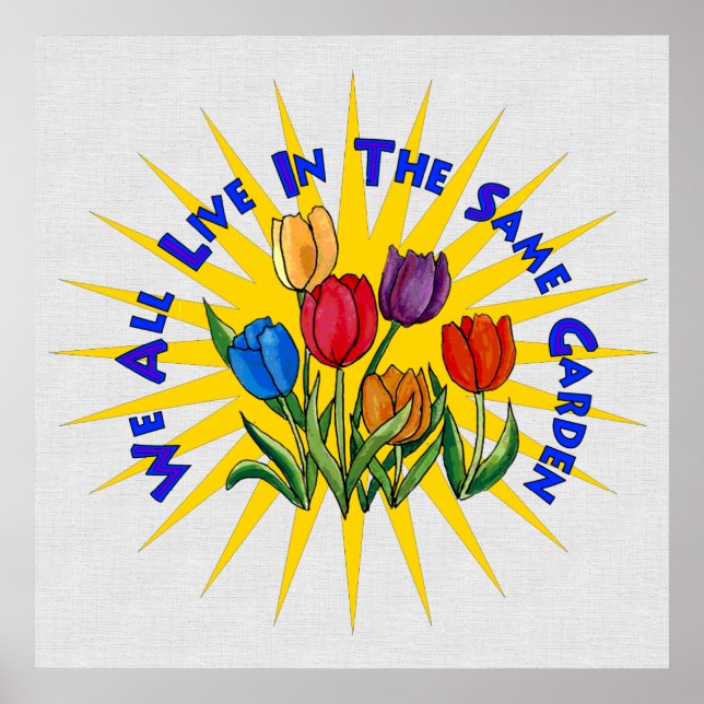 Póster Vivir en el Jardín de la Paz (Frente)