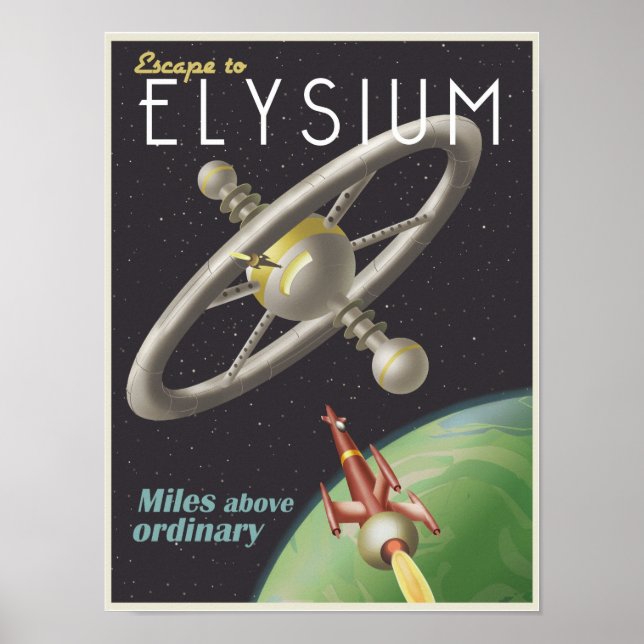 Póster Vivir en una estación espacial (Frente)