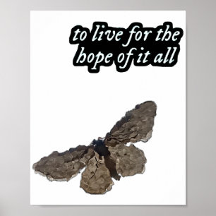 Póster Vivir por la Esperanza de Todo  Perseguir Esperanz