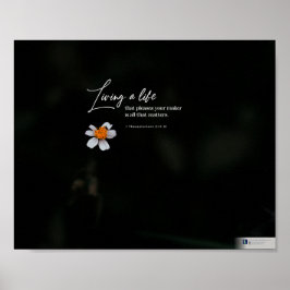 Póster Vivir Una Vida (1 Tesalonio 2:11-12)