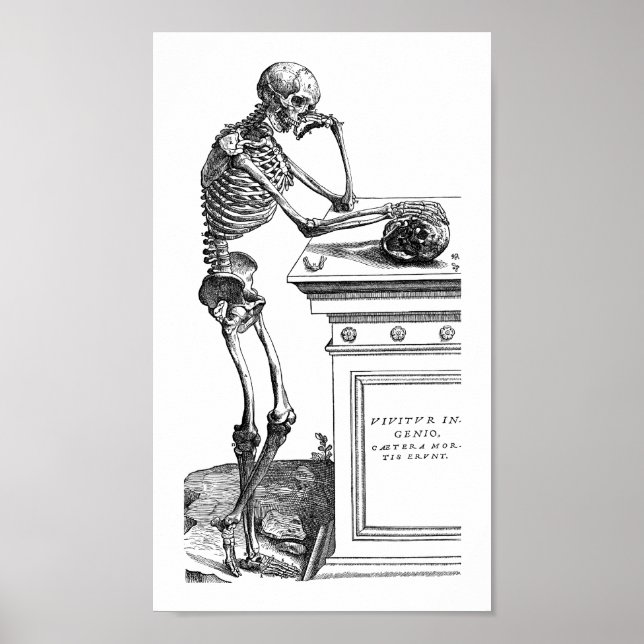 Póster Vivitur Ingenio - Skeleton (Frente)